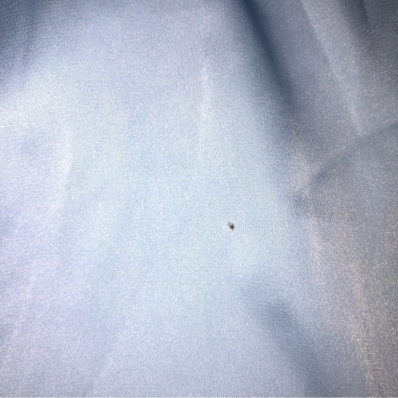 Fox & Royal Slinky Midi Robe Sky Blue Size Medium Pockets Attached Tie Belt NEW - Picture 2 of 9